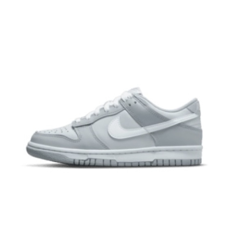 Nike Kids Low-Top Sneakers White and Light Gray
